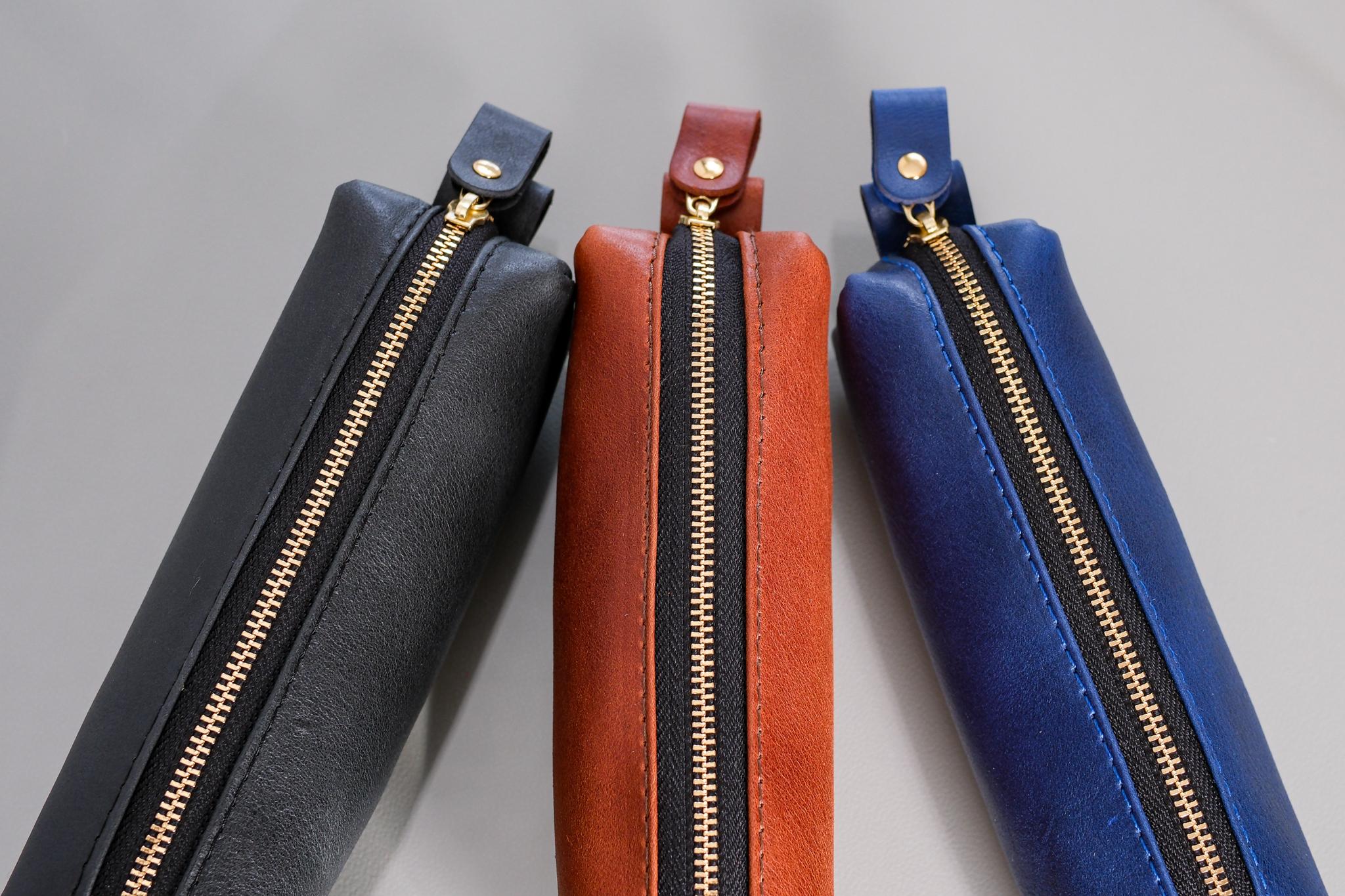 《GINO》本革レザーペンケース｜シンプルな大人の筆箱・ファスナーポーチ《3colors》 | 3枚目