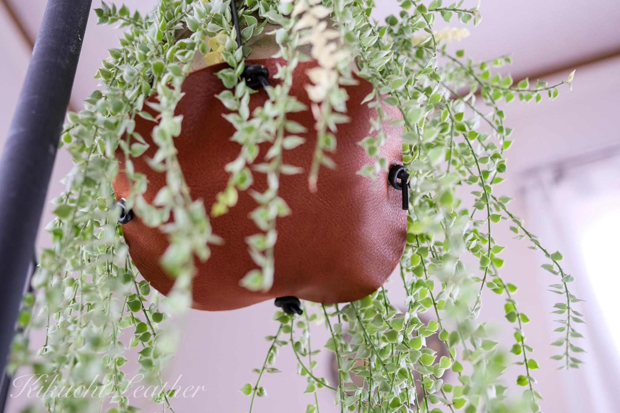 《GINO》レザープラントハンガー – Minimal Leather Sling《3colors》 | 3枚目