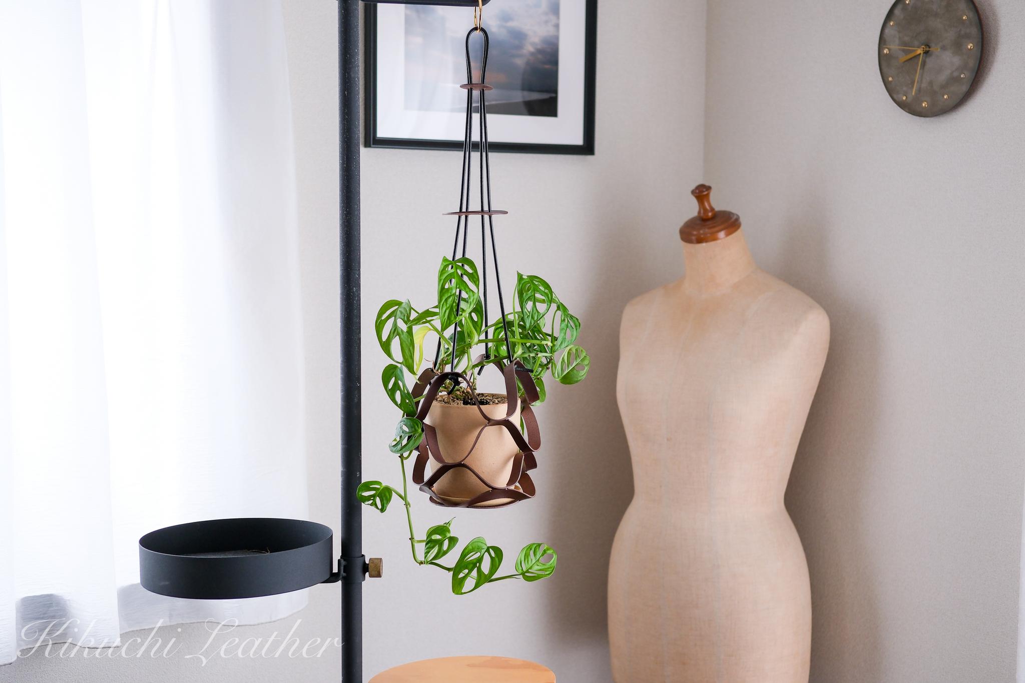 《RIVER》レザープラントハンガー – Structure Model《2colors》