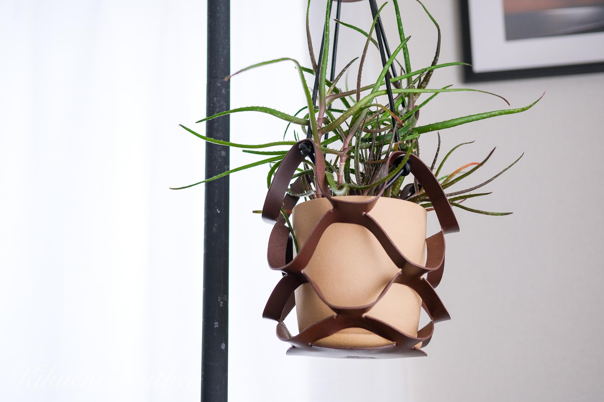 《RIVER》レザープラントハンガー – Structure Model《2colors》 | 2枚目