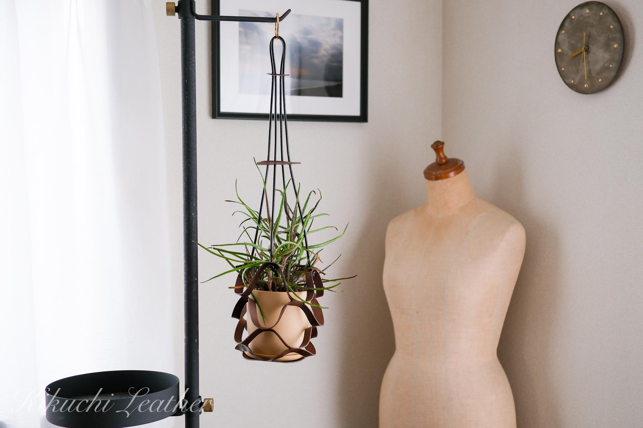 《RIVER》レザープラントハンガー – Structure Model《2colors》 | 4枚目