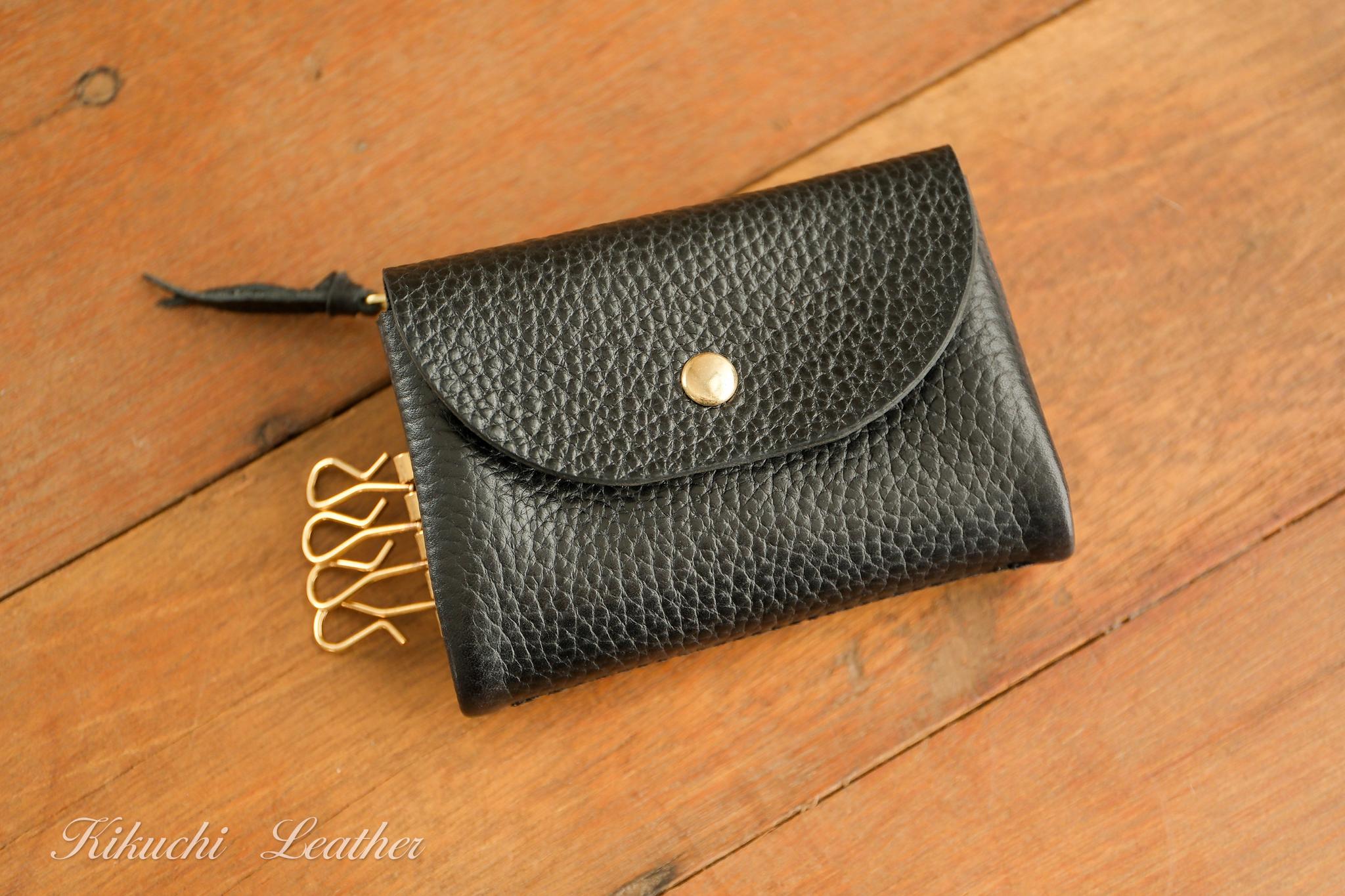 一点もの《GRATIA》3WAYマルチキーケース　ブラック　le0491枚目の画像