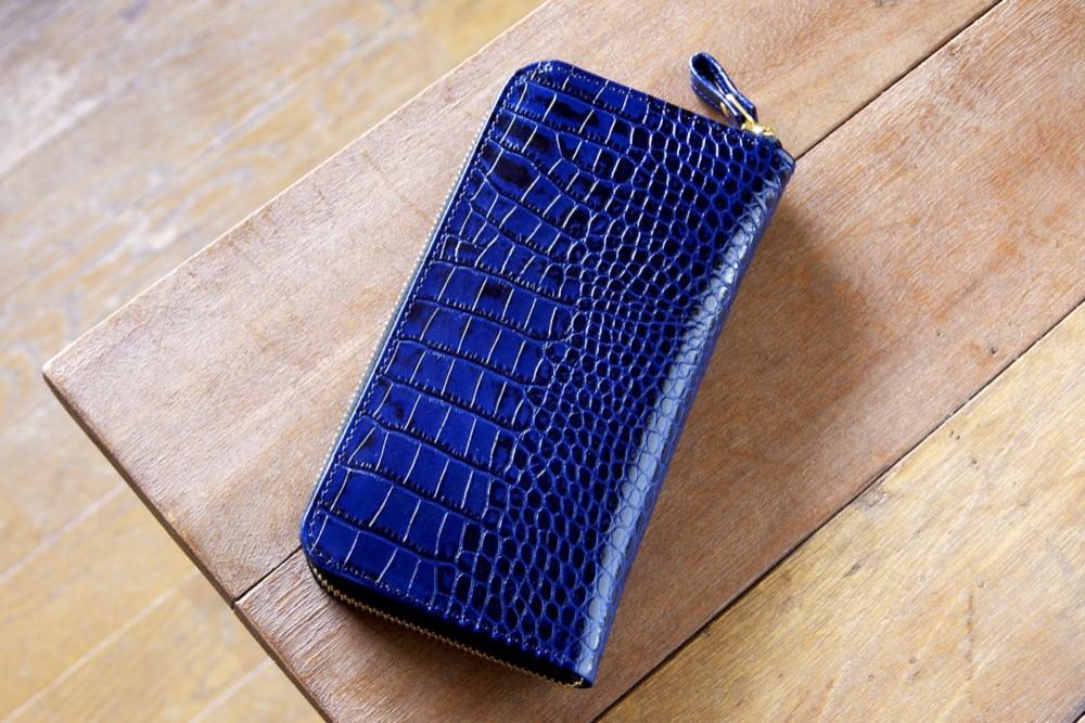 一点もの《LEO》ラウンドジップロングウォレット　スリム　ブラック | 5枚目