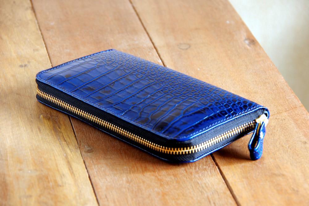 一点もの《LEO》ラウンドジップロングウォレット　スリム　ブラック | 6枚目