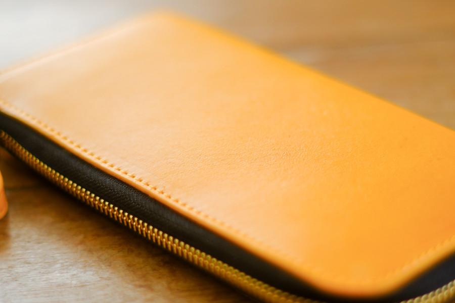 一点もの《GENOVA》L字ファスナーロングウォレット　イエロー | 6枚目