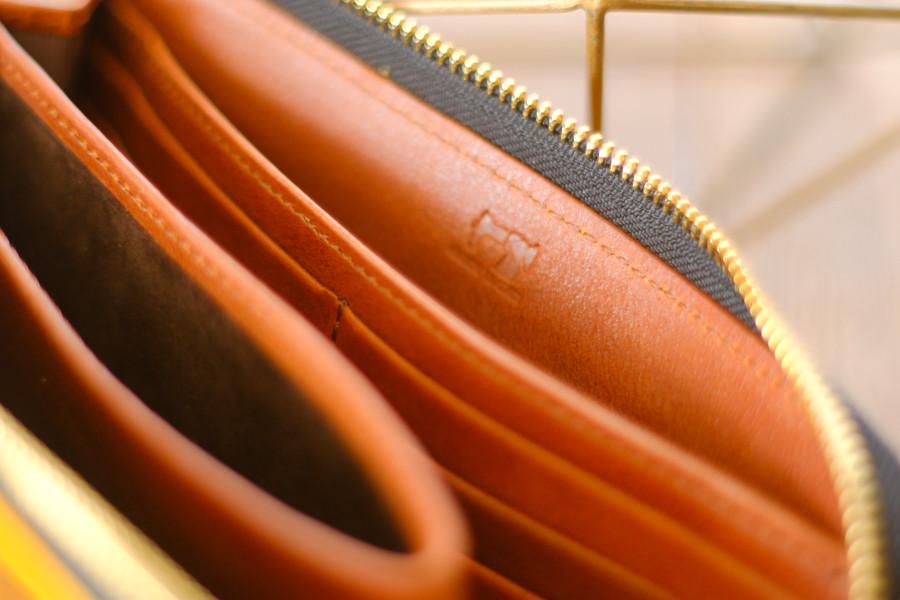 一点もの《GENOVA》L字ファスナーロングウォレット　イエロー | 7枚目