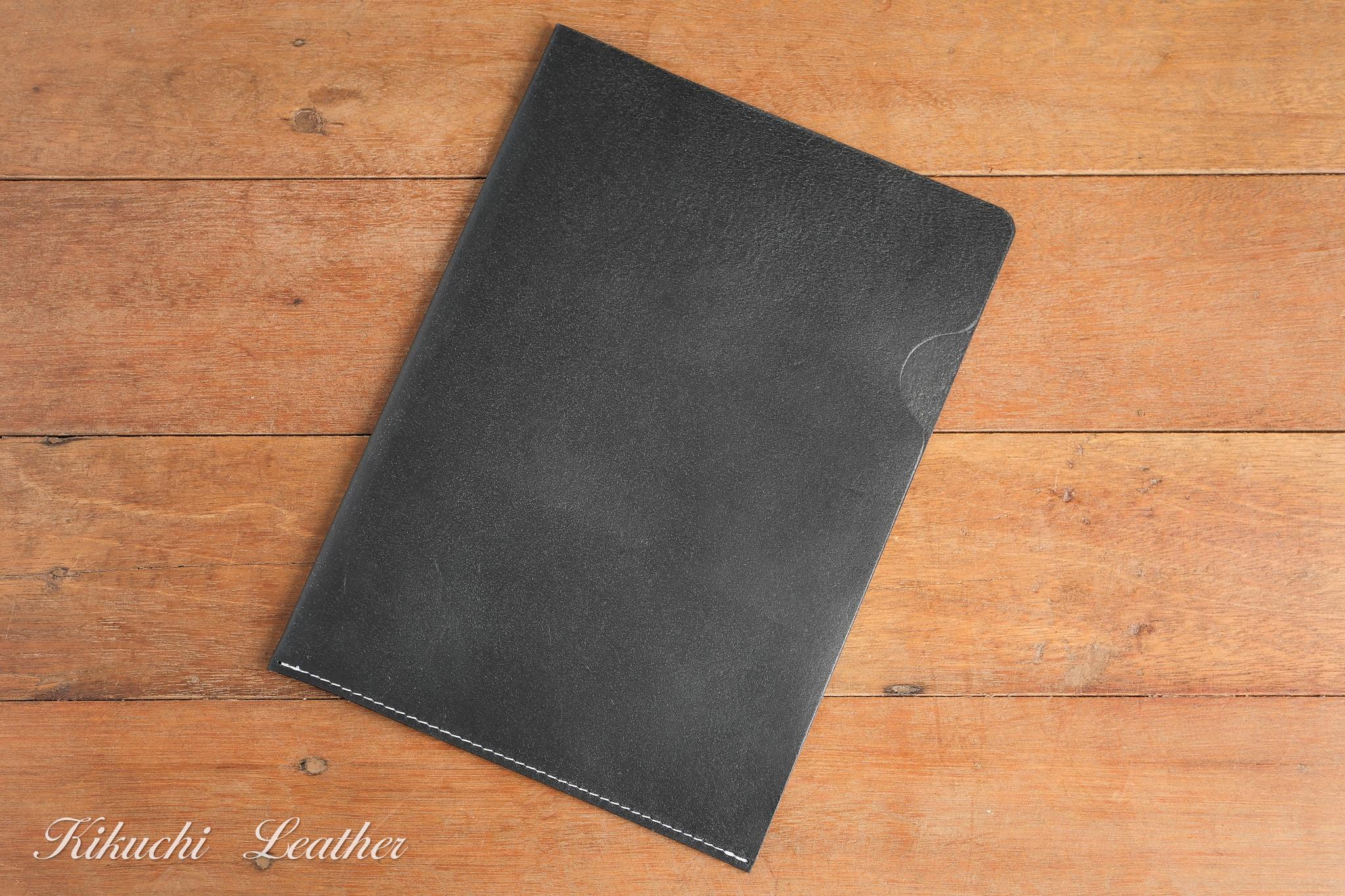 一点仕立て レザードキュメントファイル　B5用　ブラック　LE1041枚目の画像