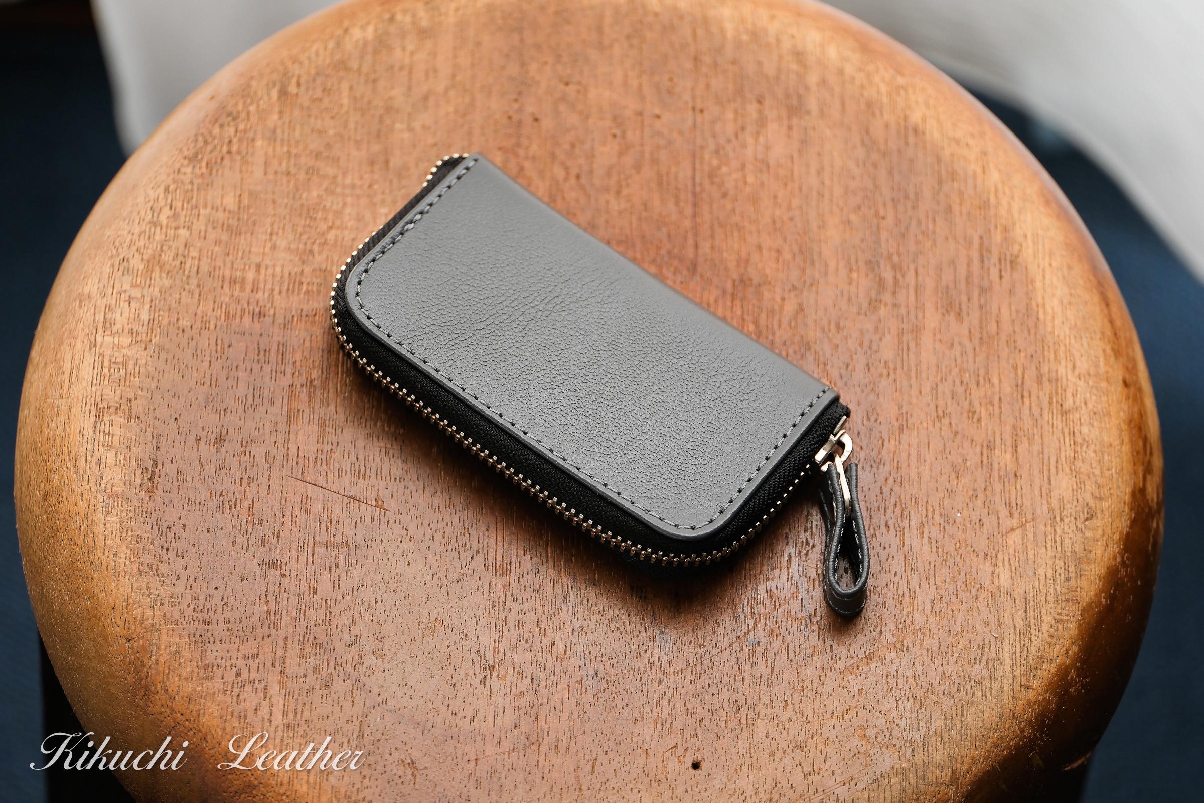 一点もの《CHLOE》◇ラウンドファスナーキーケース　グレー　LE107