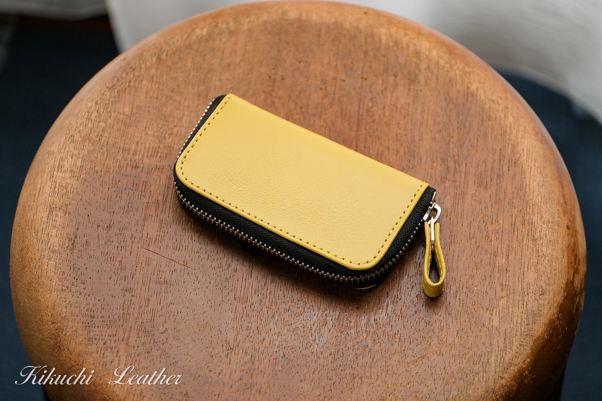 一点もの《CHLOE》◇ラウンドファスナーキーケース　イエロー　LE1081枚目の画像