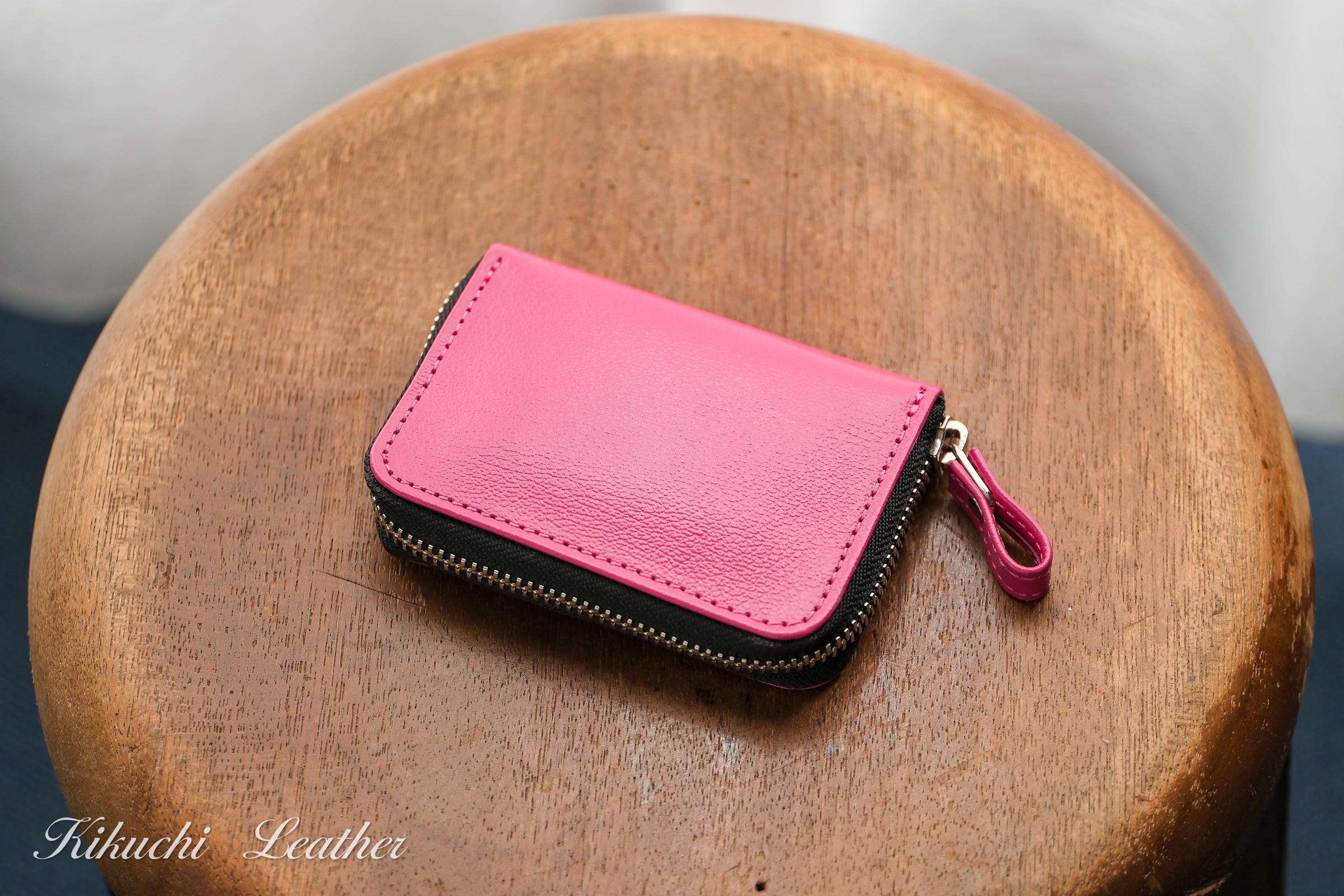 一点もの《CHLOE》◇ラウンドファスナー小銭入れ　ピンク　LE113