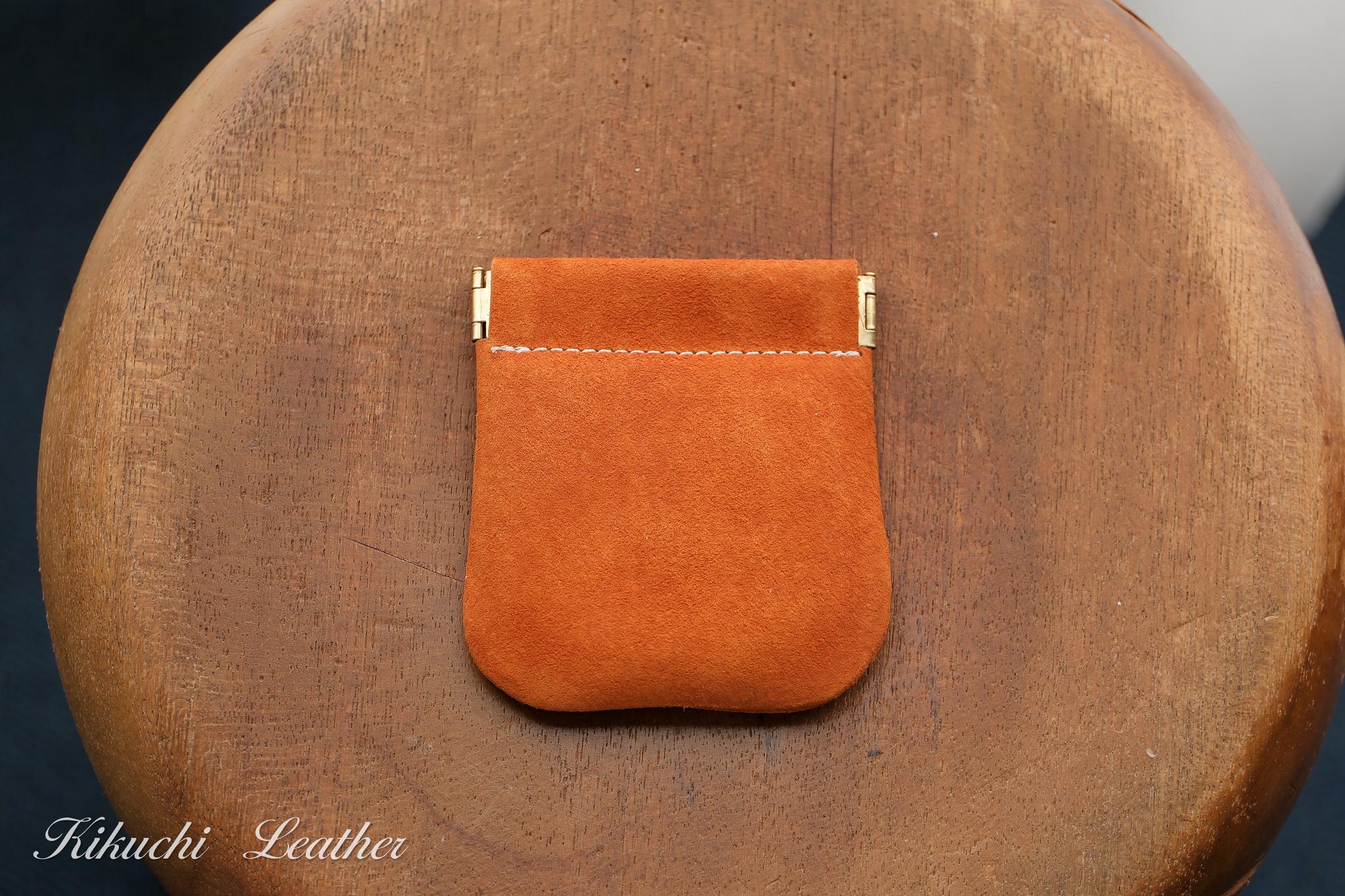 一点もの《RUSSETY》バネ口コインケース サドルブラウン　LE1191枚目の画像