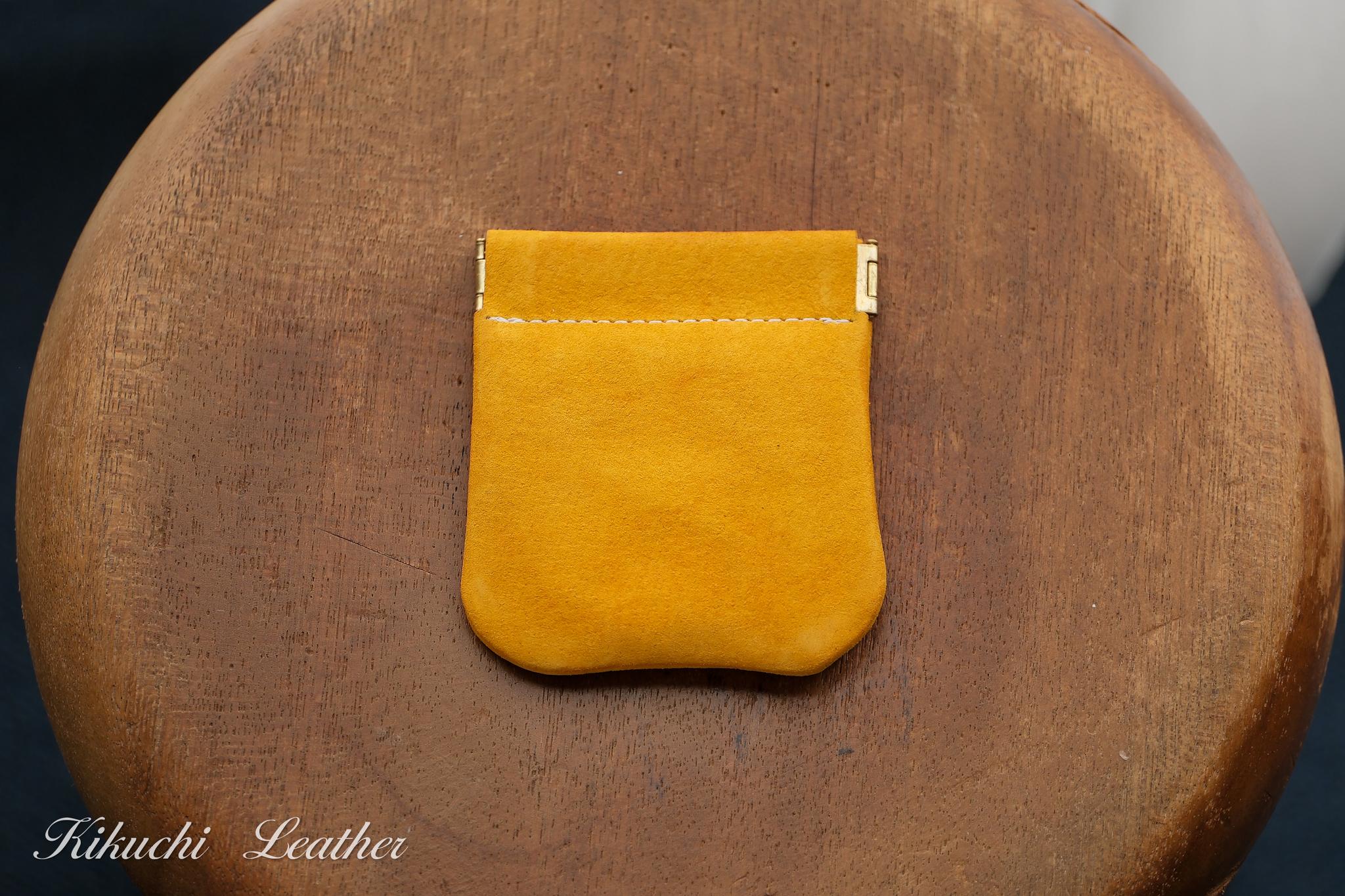 一点もの《RUSSETY》バネ口コインケース マリーゴールド　LE120