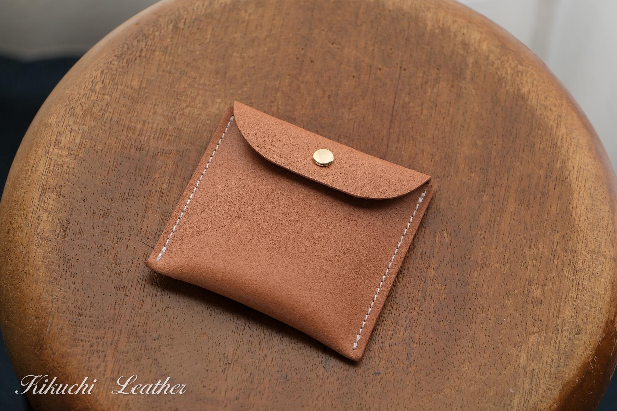 一点もの☆素朴な革のポチ袋　1個　LE1231枚目の画像