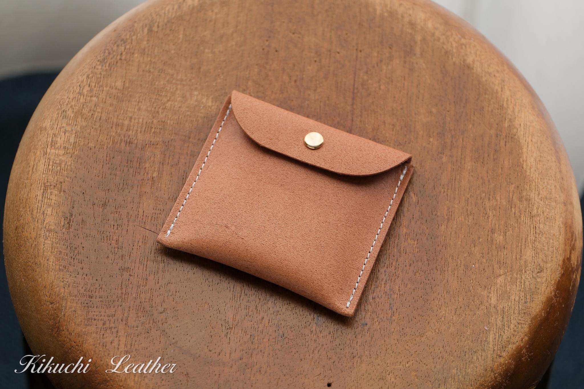 一点もの☆素朴な革のポチ袋　1個　LE1241枚目の画像