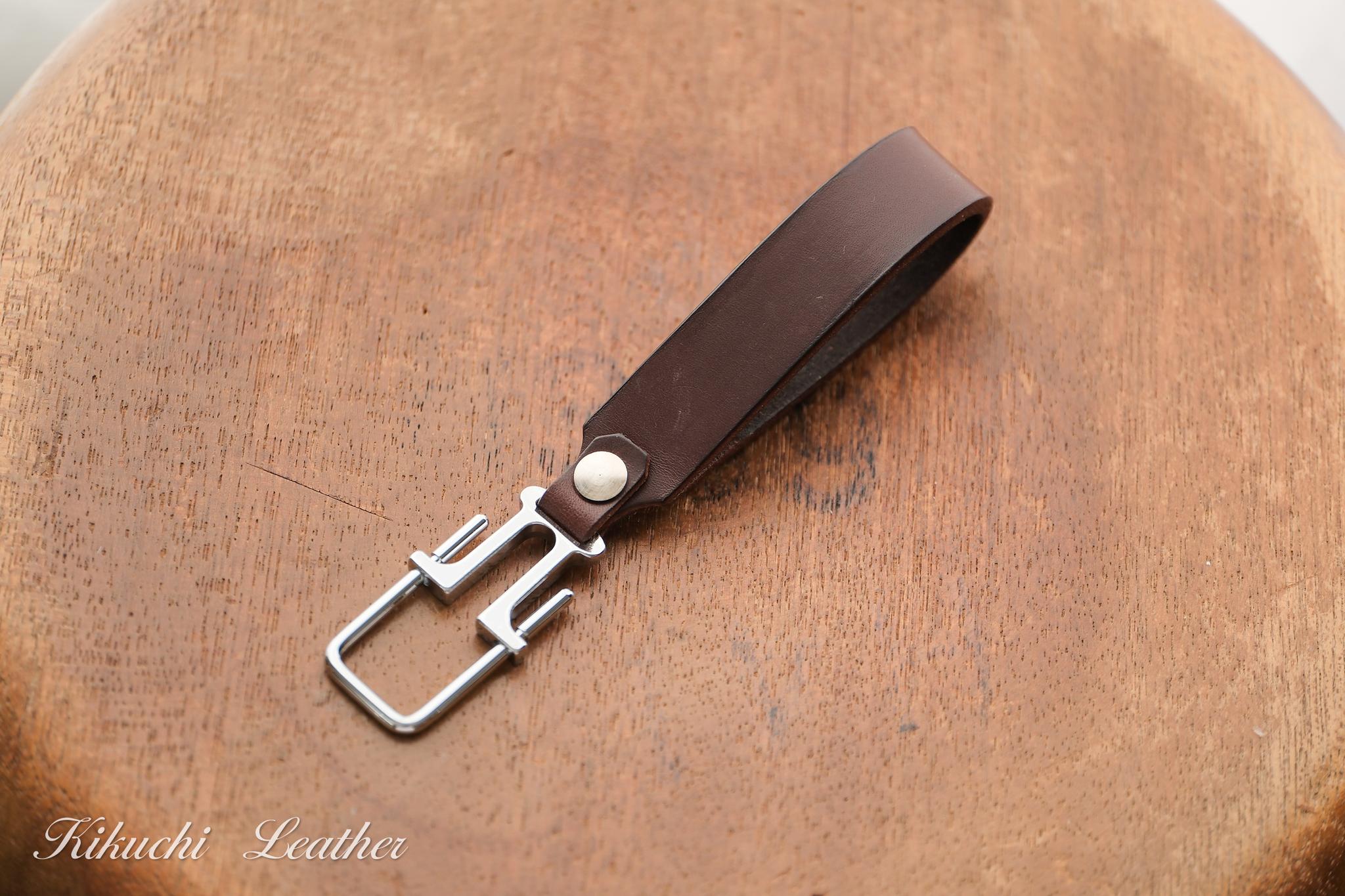 コピー：一点もの《Italian Leather》Leather Key Holder　ダークブラウン　LE1361枚目の画像
