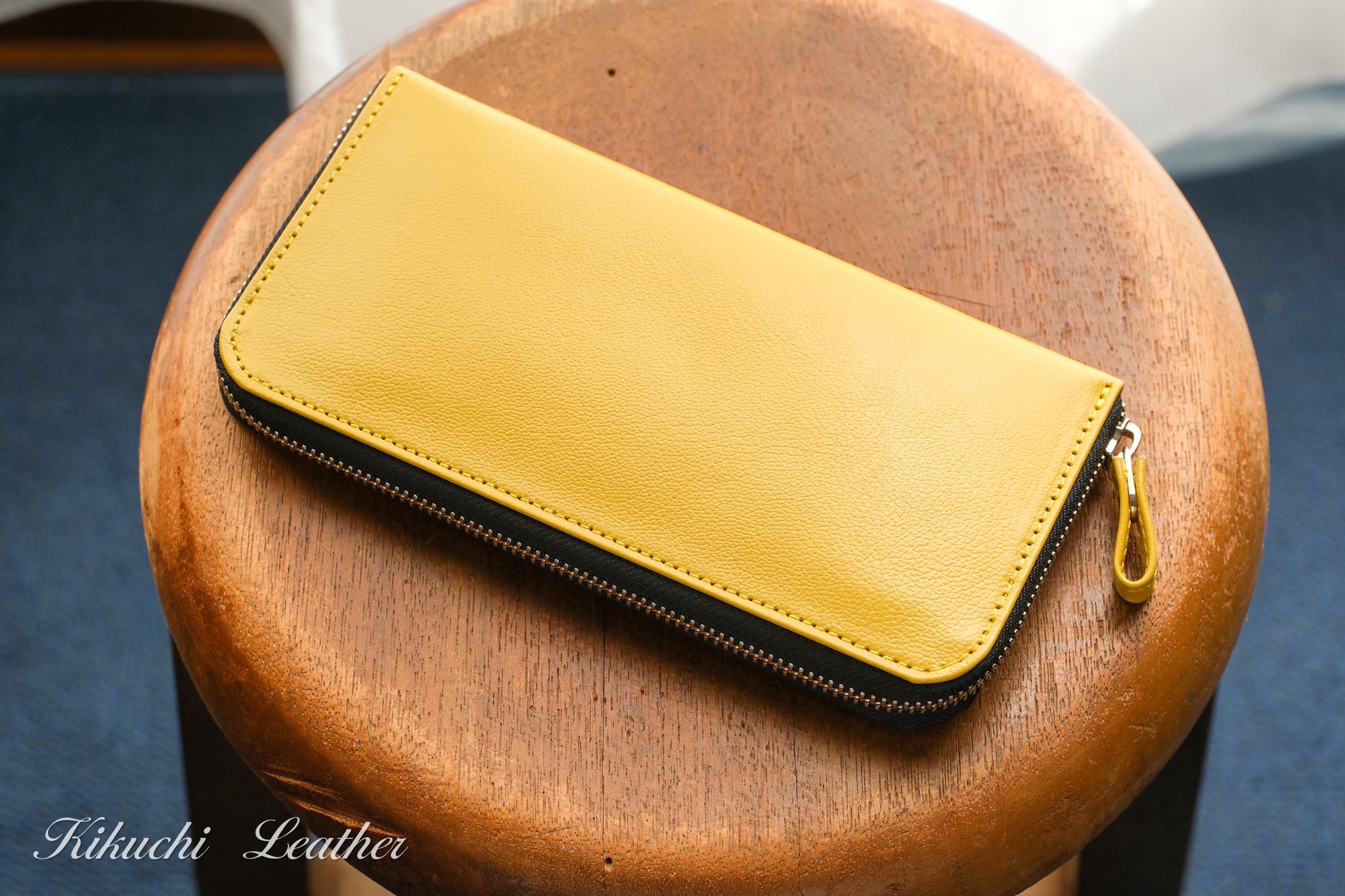 一点もの《CHLOE》◇ラウンドファスナー長財布　イエロー　LE1391枚目の画像