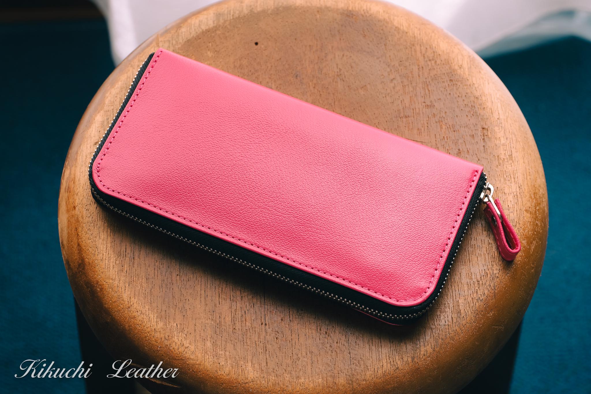 一点もの《CHLOE》◇ラウンドファスナー長財布　ピンク　LE1401枚目の画像