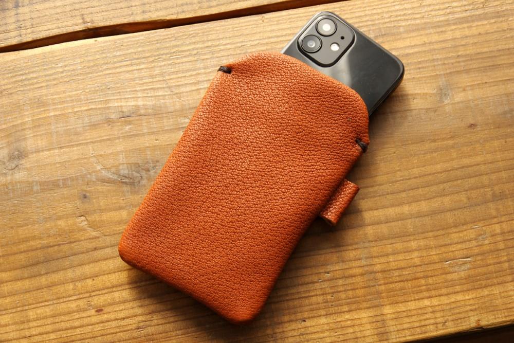 《RUSSETY》本革レザースリーブケース for iPhone Duo(Duo専用)スマホケース ブラック | 8枚目